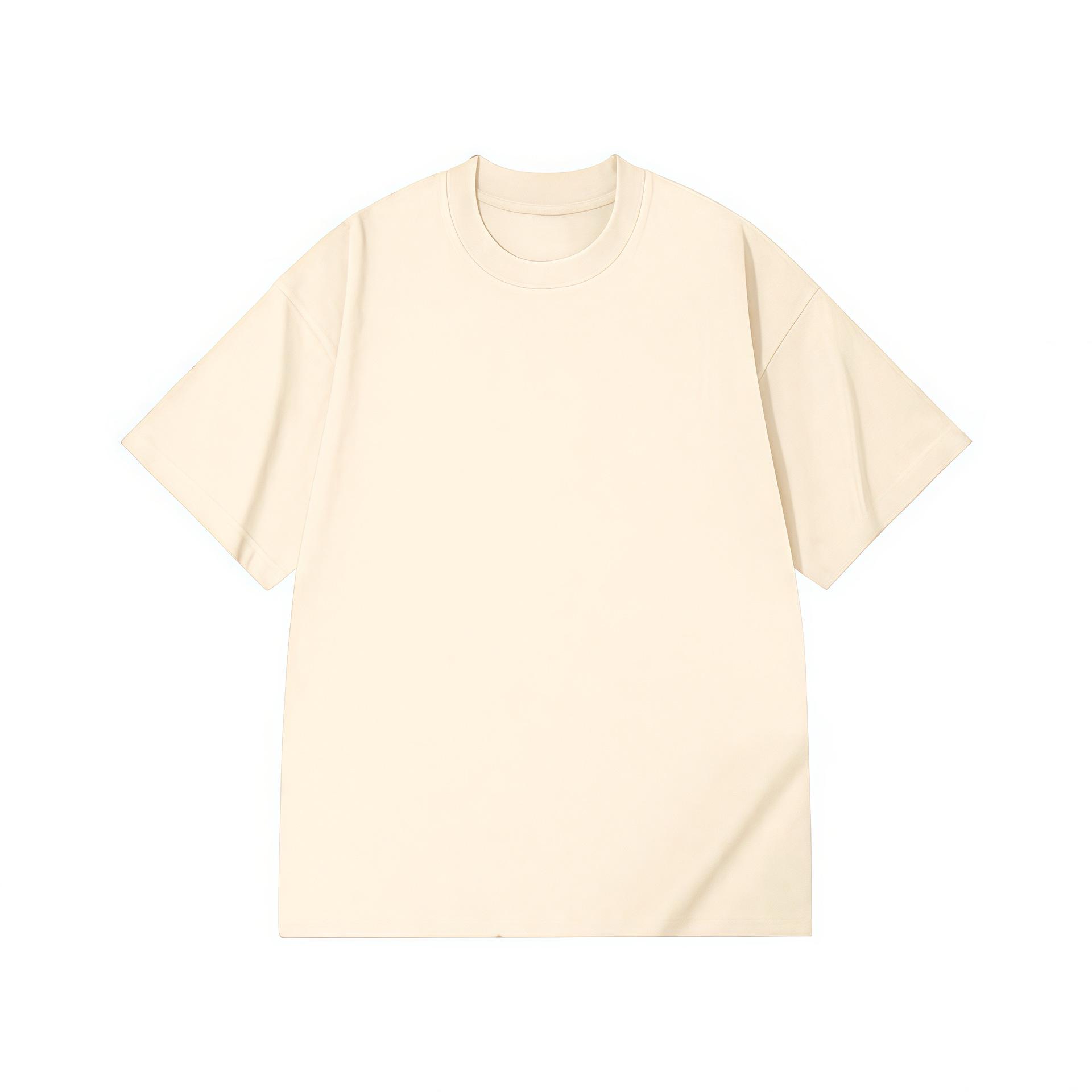 

Футболка унисекс с коротким рукавом, три иглы, 270 г, тяжелая пряжа 32 в два сложения, однотонная, со стильным маленьким воротником XXXL [180-210 catty]