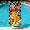 Garfield Print Beach Towel Design, Soft, Lightweight. for Home Bathroom, Spa, Pool, Yoga, Surfing, Camping, Gift for Family, Friend