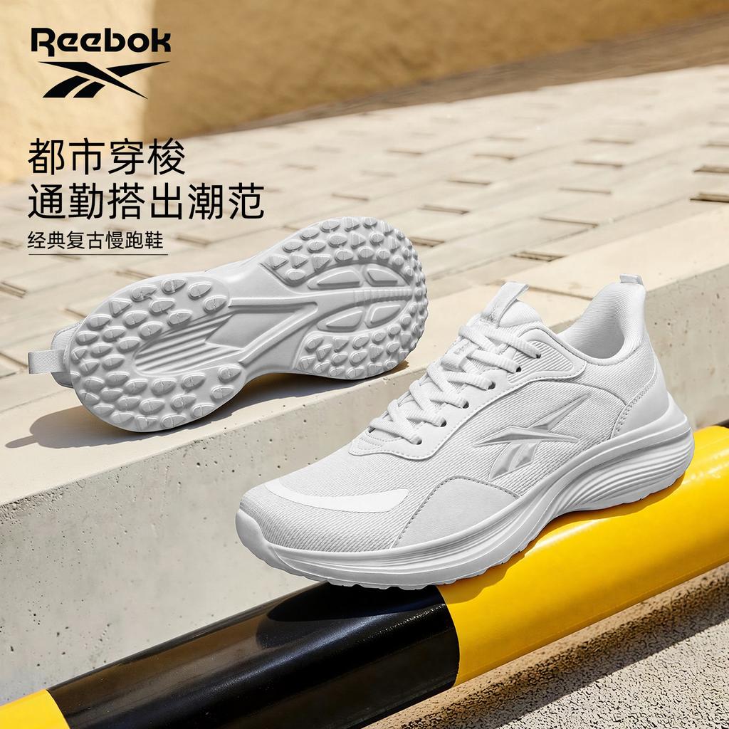 Men's Sneakers Reebok Running Shoes Unisex Low-top White/Black