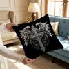 Gothic Cyber Sigil Cross Eyes Printed Pillow Cover Cushion Case Simple Sofa Pillow Case No Pillow Core
