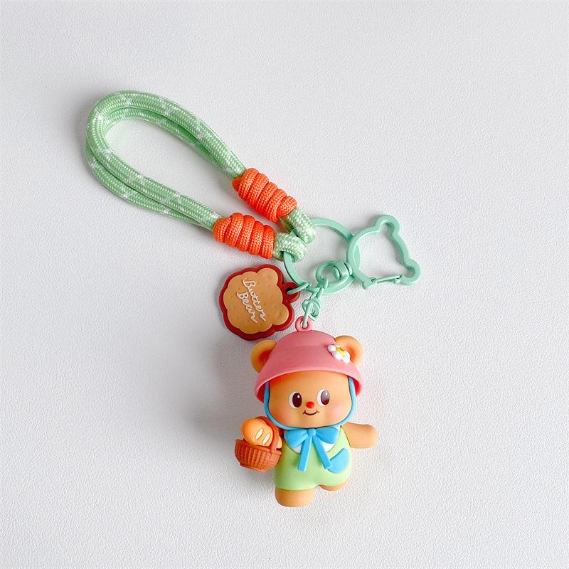 Little Bear Naughty Cool Pants Cartoon Keychain: Cute Couple & Bestie Bag Charm