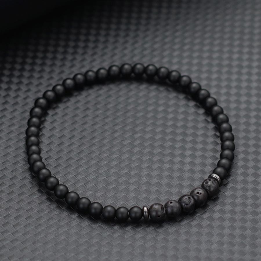 Simple Style 4mm Beads Bracelet Men Women Tiger Eyes Malachite Lava Hematite Stone Braslet Prayer Meditation Yoga Accessories