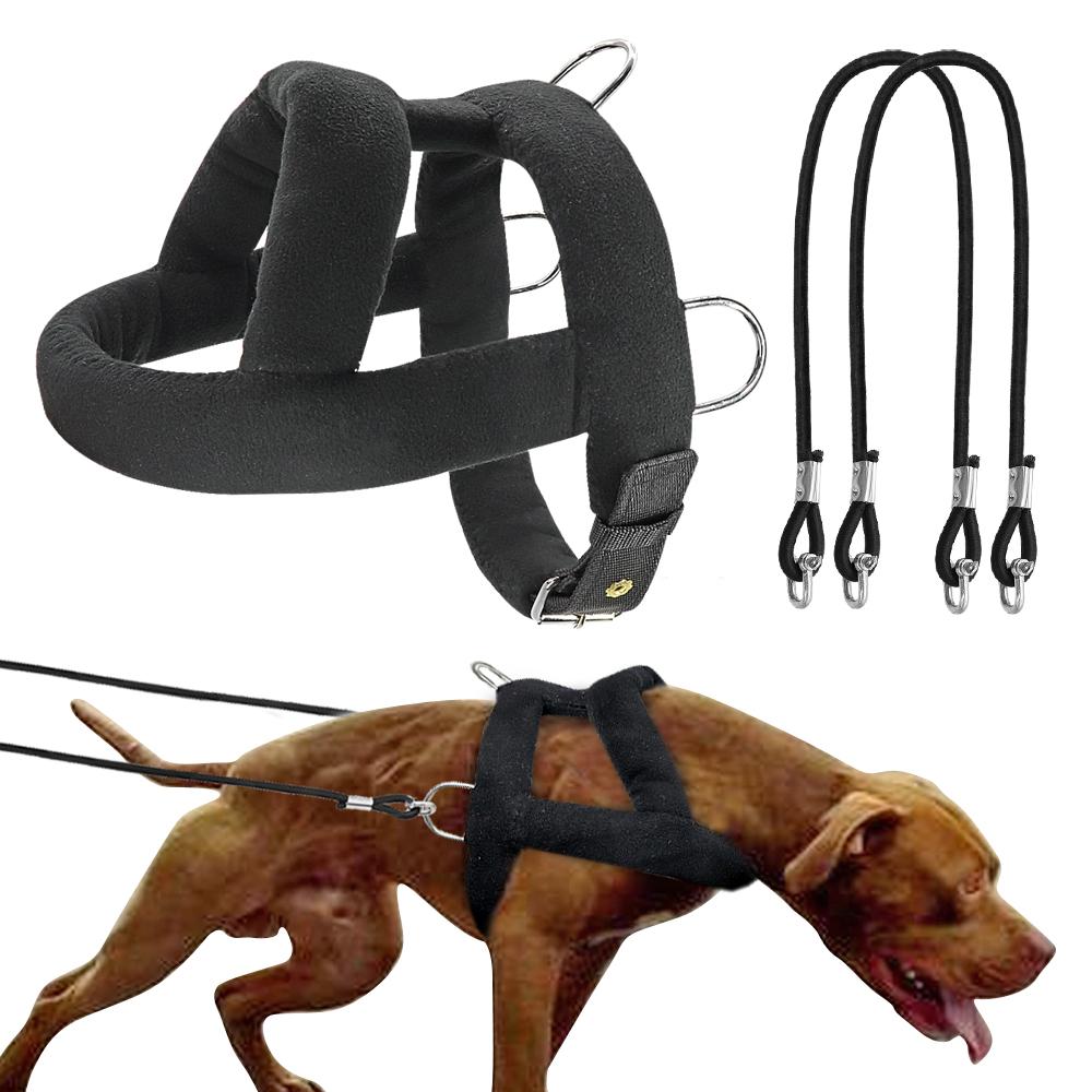 

Adjustable Dog Weight Pulling Training Harness Pulling Leash For Medium Large Work Dogs Husky Weight Pulling Harnesses Vest S