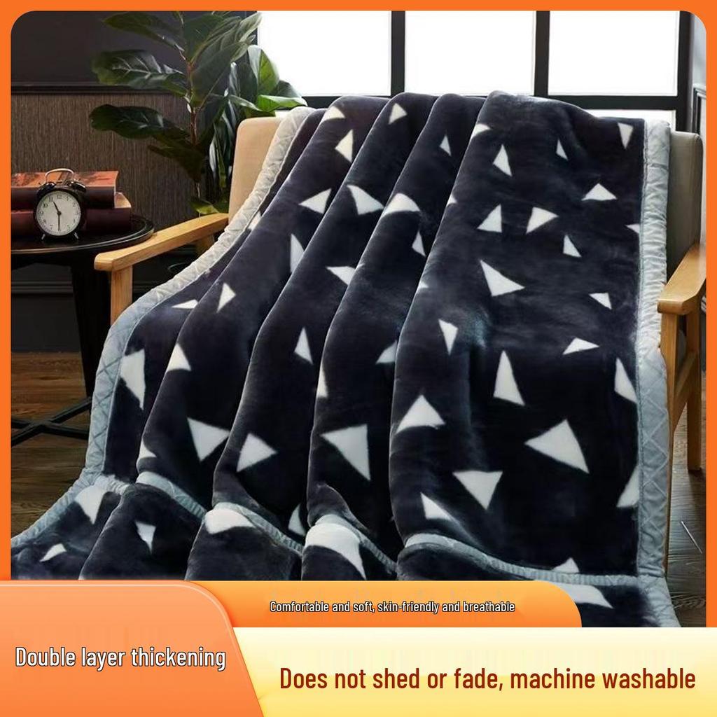 Double Layer Raschel Winter Blanket – Thick, Warm, and Perfect for Weddings or Naps