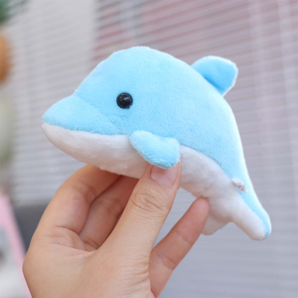 Ocean Animal Stuffed Animal Keychain Backpack Charms Animal Doll Key Rings Kids Birthday Christmas