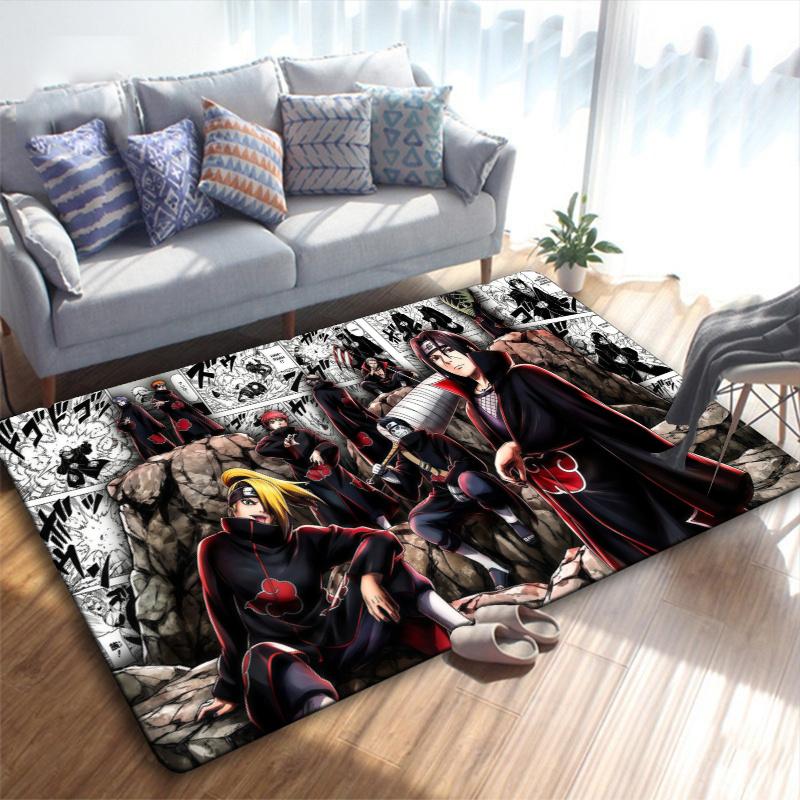 Anime Narutos Carpet Rug for Living Room Bedroom Home Sofa Decoration,Kids play Non-slip Floor Mat