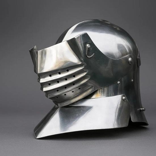 Maximilian Style Sallet Helmet Perfect for Renaissance Fair, Cosplay, LARP, Halloween Costume Authentic Steel Armor Replica Handmade