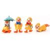 (4 Pcs Duck Umbrella Miniature) Miniature Showpiece Set for Home Decor,Car Dashboard,Valentine,Living Room,Gifts Figurines,Cake Decoration Items