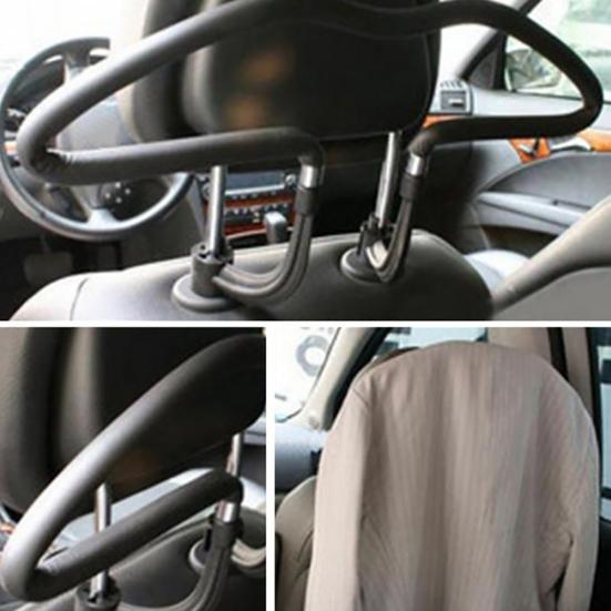 Car Auto Seat Headrest Back Clothes Coat Suit Hanger Vehicle Faux Leather Holder