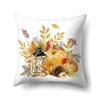 Thanksgiving Pillowcase Blessing Maple Leaf Pumpkin Sofa Cushion Cover Office Home Living Room Pillowcase