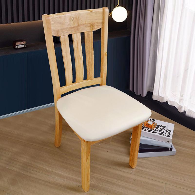 1PC PU Leather Dining Soft Cushion Chair Covers Restaurant Chair Covers Hotel Chair Cushion Covers Removable Suit for 36-48cm