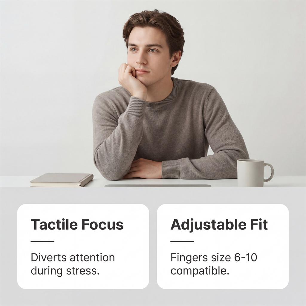 Magnetic Ring (Black) Matte Glossy Simple Versatile Fashion Open Design Daily Matching Ring Available in Multiple Colors