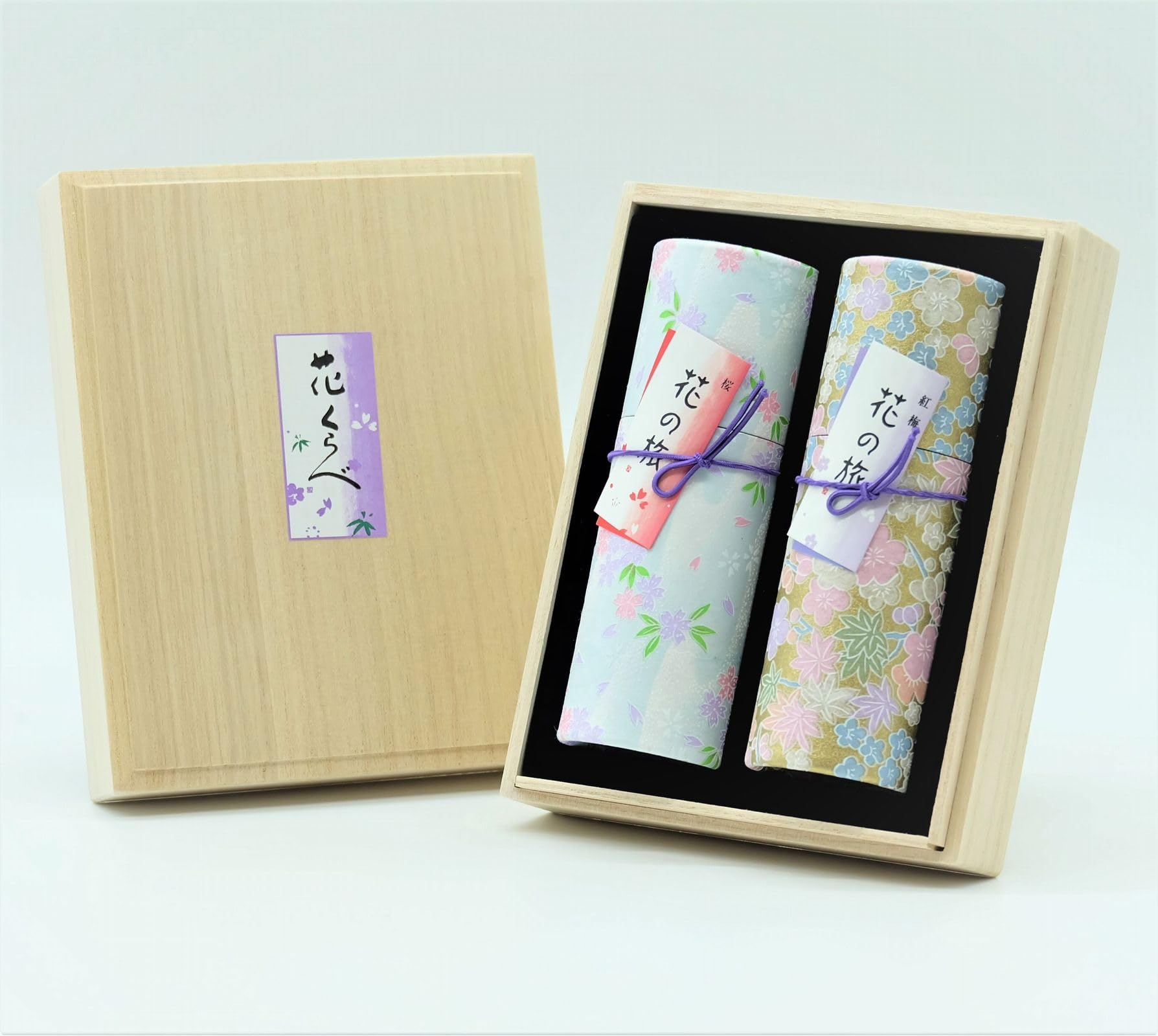 

[For condolences] [Includes condolence message] Premium paulownia wood box, low-smoke incense sticks, Hanakurabe (cherry blossom and red plum) scents