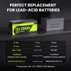 Cyperocean 12V 200Ah LiFePO4 Battery  2560Wh 200A BMS 6000+ Charge Cycles  Expandable Up To 40.96kWh – For RVs, Solar Panels, and Off-grid Use