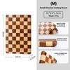 Acacia Wood Kitchen Board, Natural Splicing Checkerboard Texture Chopping Board Solid Wood Kitchen Board Non-Slip Knife Board