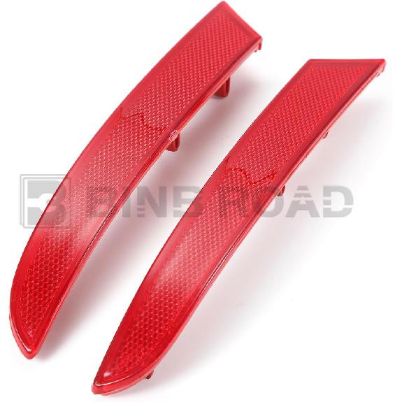 2Pcs Rear Bumper Reflector 63147857003 + 63147857004 Left Right Red Trim Compatible with BMW X3 2016-2019
