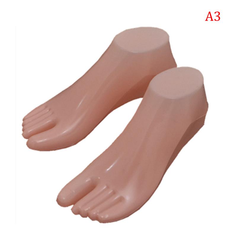 1 par kvinnelige føtter mannequin modell for fot thong stil sandal sko sokk Display