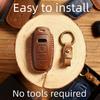 Leather Car Key Case Cover for A3 A4 B9 A6 C8 A7 S7 4K A8 D5 S8 Q7 Q8 SQ8 E-tron 2018 2019 2020 2021 Car Keychain Accessori