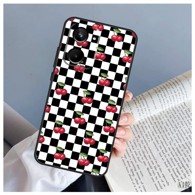 Cherry Pattern Case For Realme 12 11 10 9 Pro Plus GT5 GT Neo5 C21Y C25s C30 C31 C33 C35 C51 C53 C55 C67