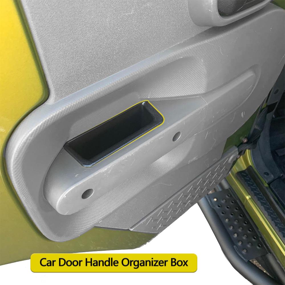 Front Passenger Grab Tray Organizer Door Handle Inserts Storage Box For Jeep Wrangler JK 4-door 2007-2010 Interior Accessories