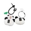 Cartoon Bamboo Tube Panda Keychain Cute Panda Keychain Kawaii Animal Pendant  Hanging Accessory