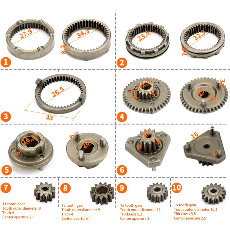 16Pcs/Set Brushless Lithium Electric Drill Self-Locking Gear Set Reduction Gear Kit Industrial Processing Power Tools Accessory