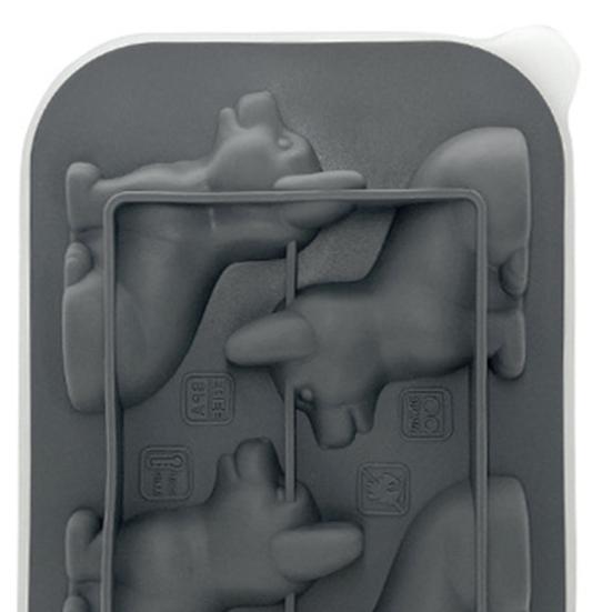 Silicone Ice Cube Tray Corgi Shapes Ice Cube Mold Built-in Funnel Large Craft Tray for Whiskey Cocktails Bourbon DIY Chocolate Soap Maker