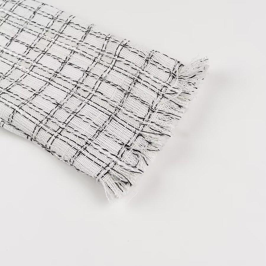 2024 Winter Women's Fashion Houndstooth Mid-Length Coat - European & American Style