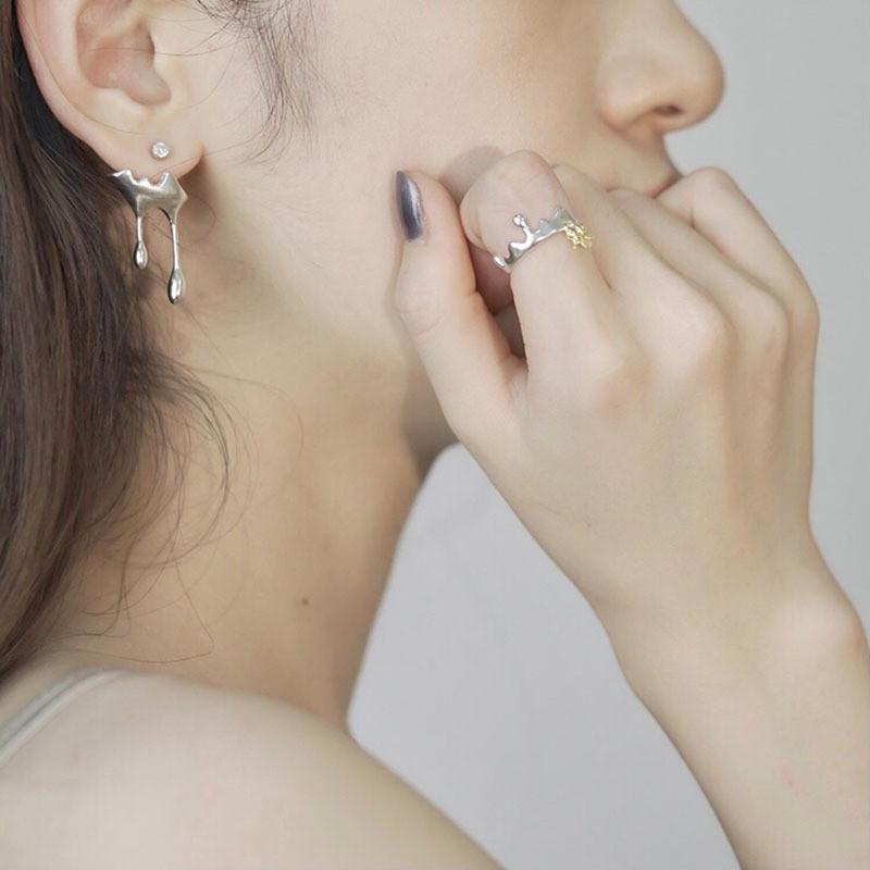 Korean Style Unique Bee Design Ring For Women Elegant Adjustable Copper Jewelry