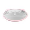 3 Grids Suction Cup Dining Plate 304 Stainless Steel Kids Feeding Plate  Kindergarten