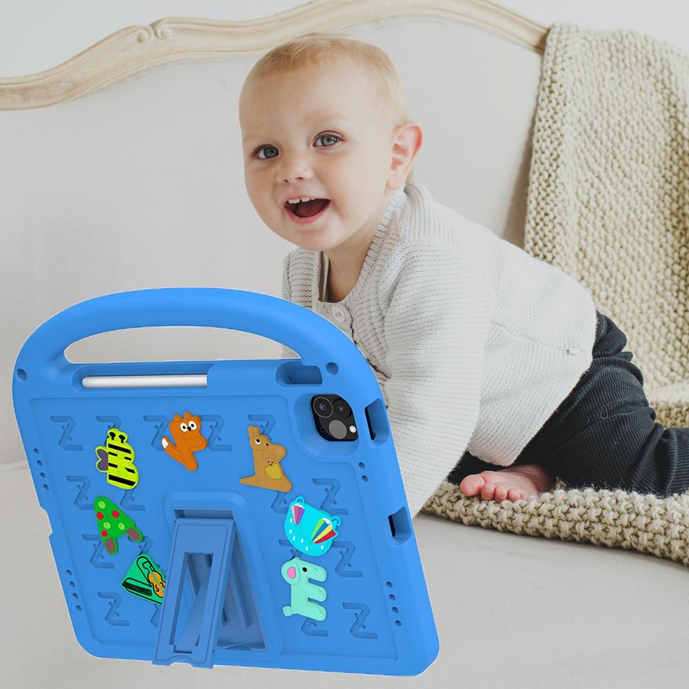 Pro Apple iPad Air 4 5 4. 5. generace 10,9 palce 2020 2022 A2325 A2316 A2588 Pouzdro Bezpečné pro děti Kreslené písmeno Přenosné EVA pěna Nárazuvzdorný Stojan Kryt na tablet