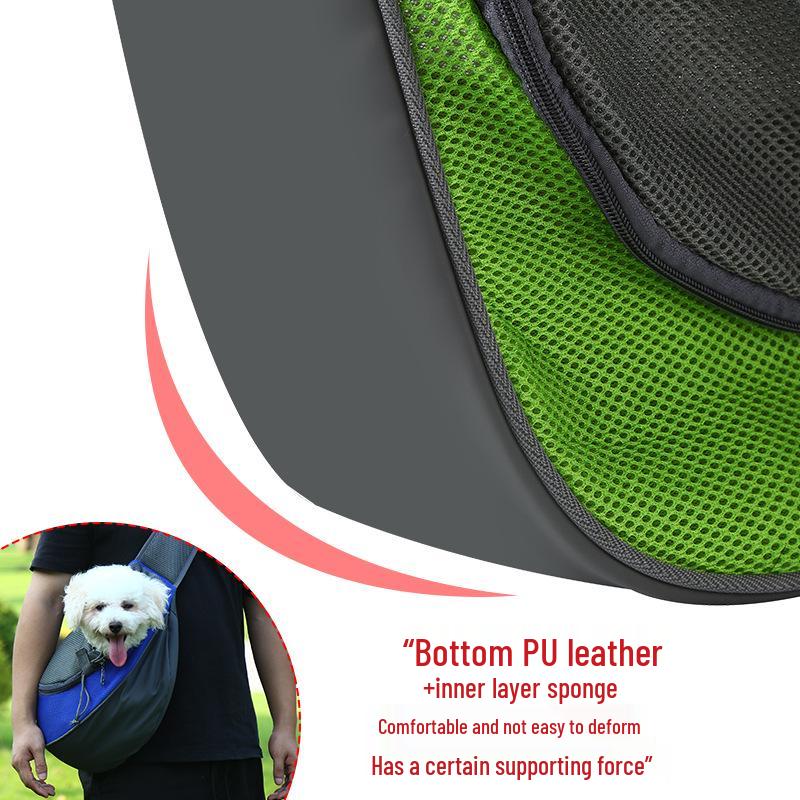 Breathable Crossbody Cat & Small Dog Backpack for Summer Outings