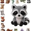 Cute Diy Handmade Colorful Beaded Animal Figurines Material Kit Perfect For Home Desktop Decor Ideal Gifts For Craft Lovers