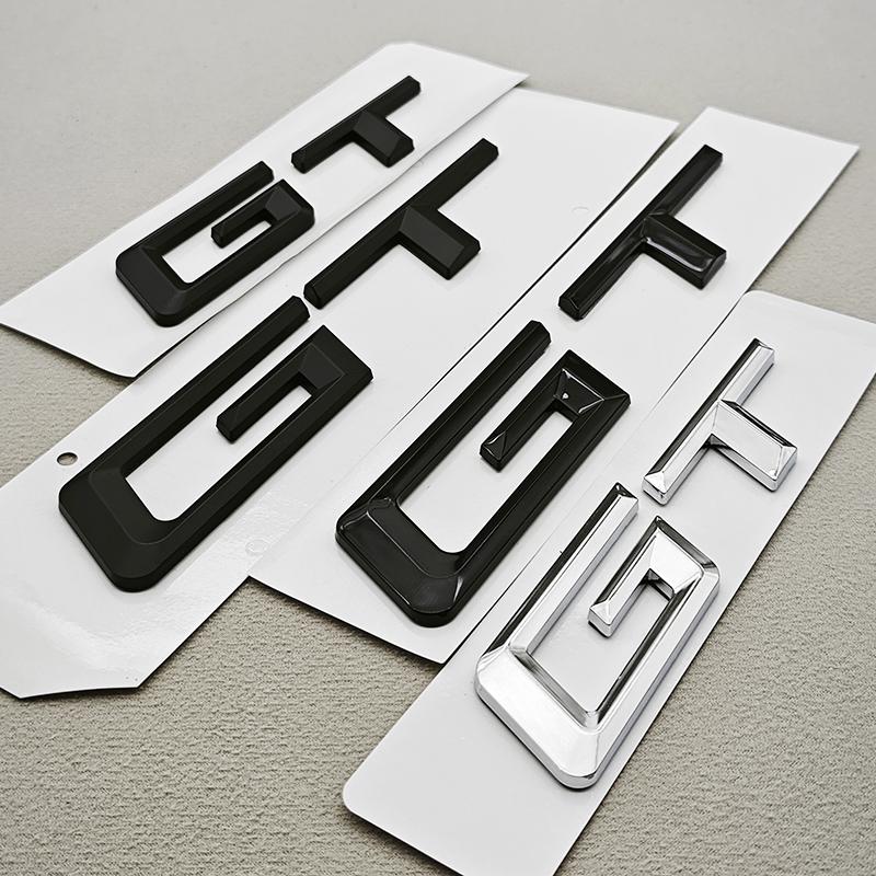 3D ABS Car Letter Rear Trunk Badge Auto GT Logo Emblem Decals For BMW GT 320i 330i 340i 528i 535i 630i 640i Exterior Accessories
