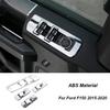 Chrome Door Window Lift Switches Plate Cover Trim Bezels For Ford F150 2015-