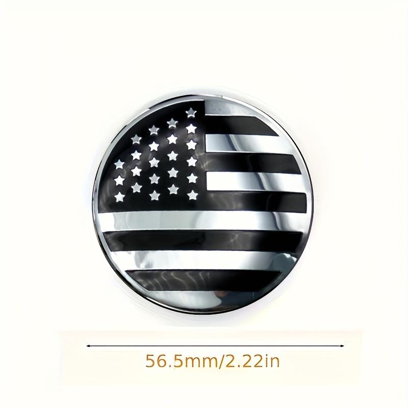 4pcs American Flag Wheel Center Cap Decals, Emblems Sticker 2.2"/ 56mm For Car Motorcycle Truck SUV