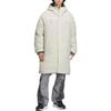 adidas FW24 FUSTL P DJK LON Solid Water-Resistant Long Warm Sports Casual Hooded Down Jacket Men Jacket Light-Sesame Earth-Grey JM6178