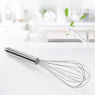 Hand-held Whisk Egg Whisk Stainless Steel Wire Cream Whisker Baking Tools Round Handle