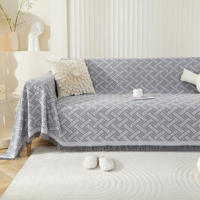 Summer Sedentary Sofa Towel Nordic Ins Wind Cover Cloth Breathable Sofa Cushion Premium Blanket Single Three People All Seasons
