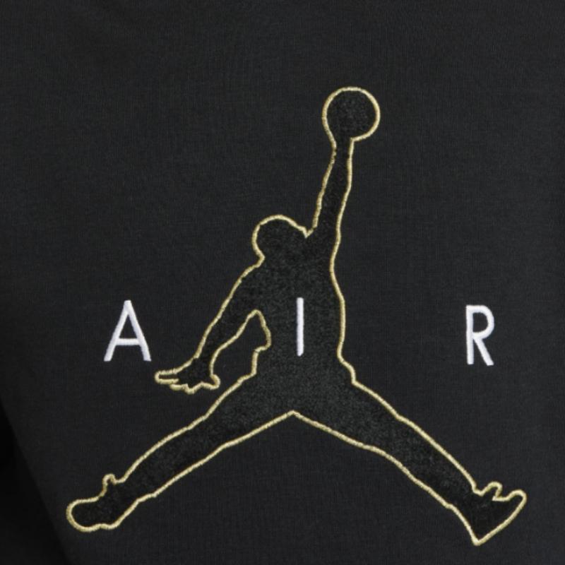 Jordan Kids Logo Hoodie Long Sleeve Pullover Sweatshirt Kids Tops Black DQ3717-010