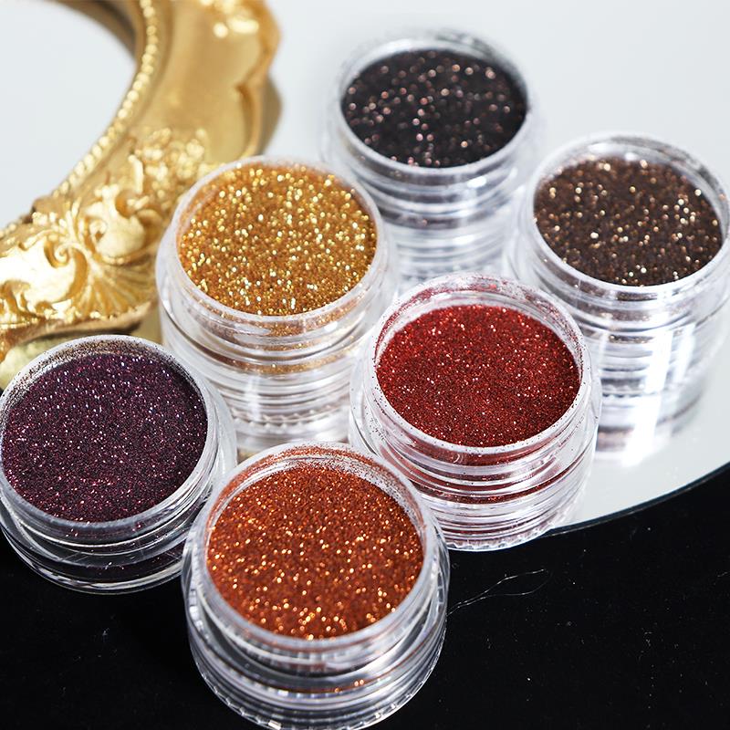 6 Colors Glitter For Epoxy Resin Filling Laser Gold Silver Fine Powder Loose Sequins Silicone Mold Tumbler Art DIY Crafts