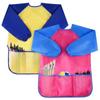 With 3 Pockets Kids Painting Apron Nylon Kids Waterproof Apron Birthday Parties