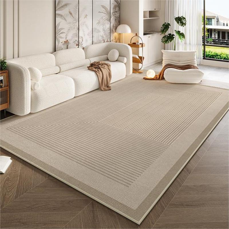 Cream Style Simple Carpet for Living Room Sofa Mat Anti-slip Easy To Clean Bedroom Wardrobe Room Mat Home Decoration
