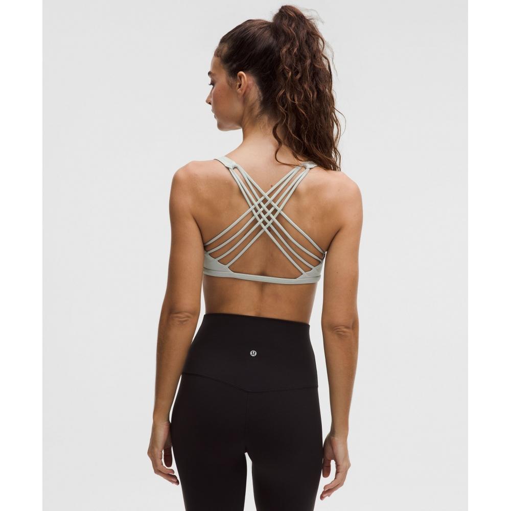 Lululemon Free To Be BrA   Wild  Light Support  A B Cup pelicAn