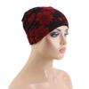 Soft Material Hijab Inner Undercap Glitter Floral Print Chemo Head Wrap  For Hair Loss