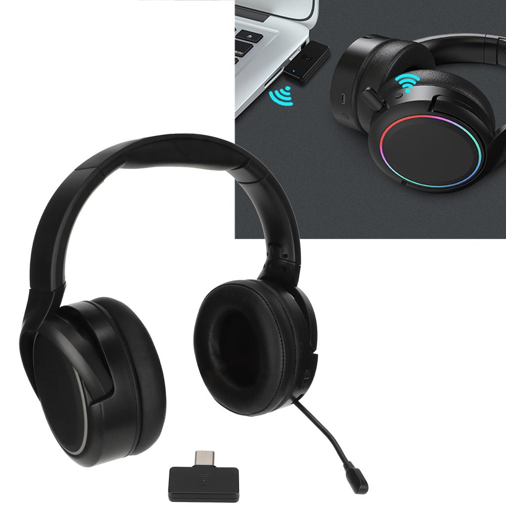 Wireless Headset 2.4G 5.1 Wireless Dual Mode Stereo Noise Cancelling Over Ear Integrated Gaming Headset