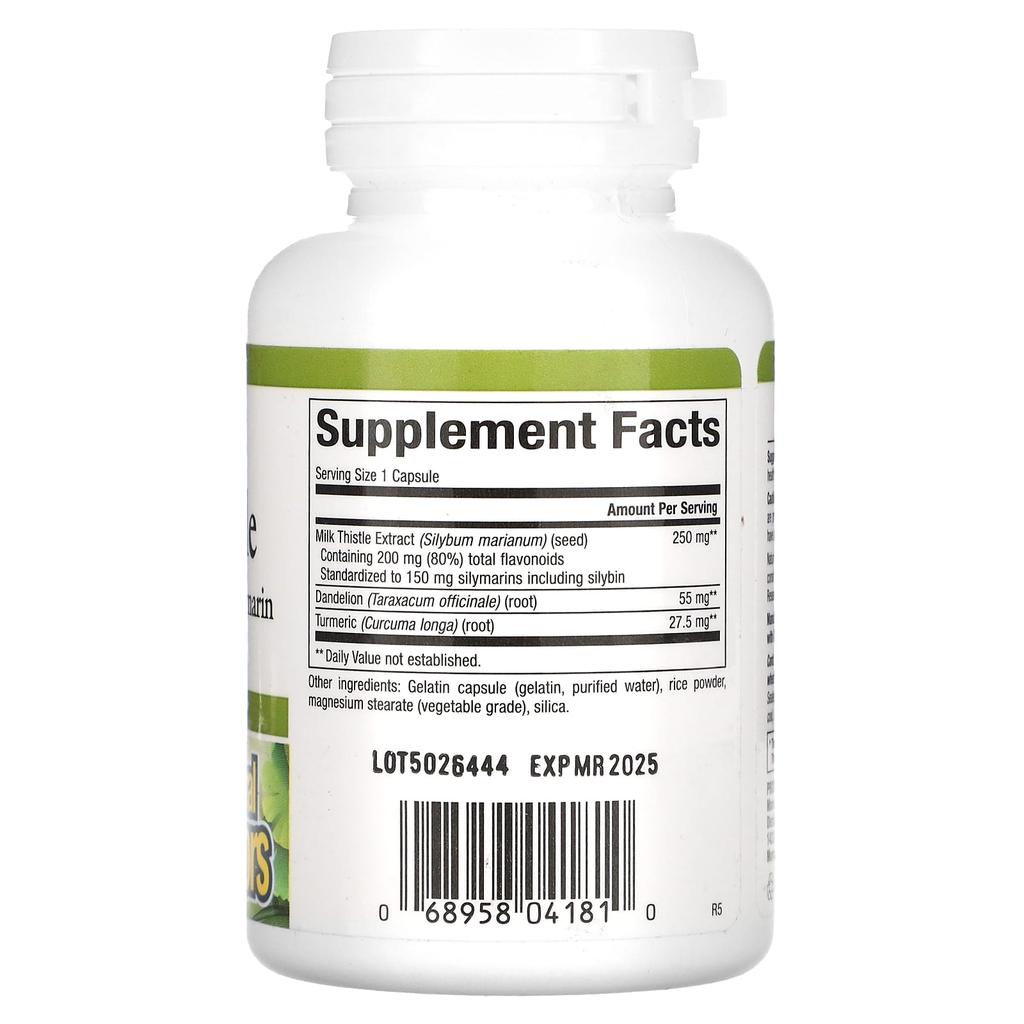 Natural Factors, Herbal Factors, Milk Thistle, 250 mg, 90 capsules
