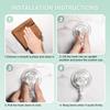 Strong Suction Cup 2 Load Capacity Wall Hanging Wall Will Not Living ABS Transparent Color Hook, Vacuum, Pieces, 3kg, Hook, Reusable, Hook, Damage,