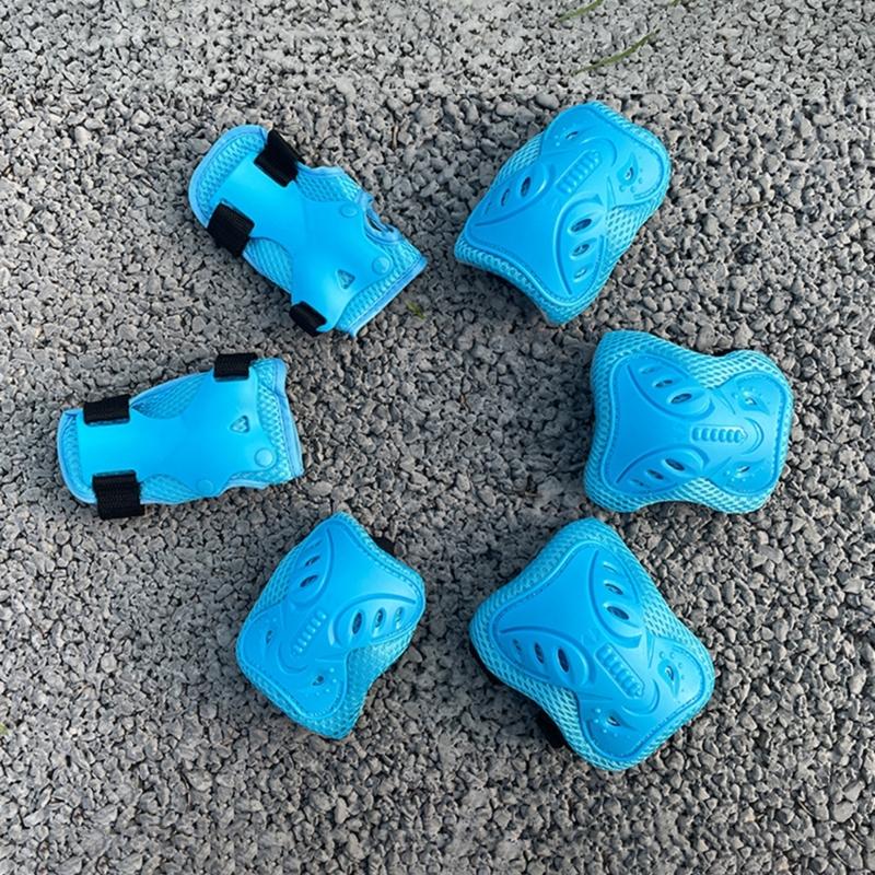 Adjustable Kids Roller Skating Protective Gear Set with Knee Pads Elbow Pads Wrist Guards for Girls and Boys Durable