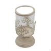 Pillar Candle Holder Candlestick with Glass for Home Wedding Candlelight Dinner Decor